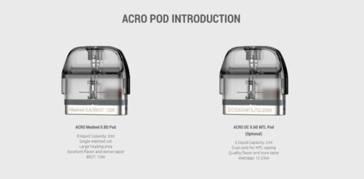 SMOK ACRO Replacement Pod & Coil (3x Pack)